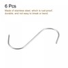 uxcell 3.94" Meat Hooks, 0.12" Thick Stainless Steel Butcher S-Hook