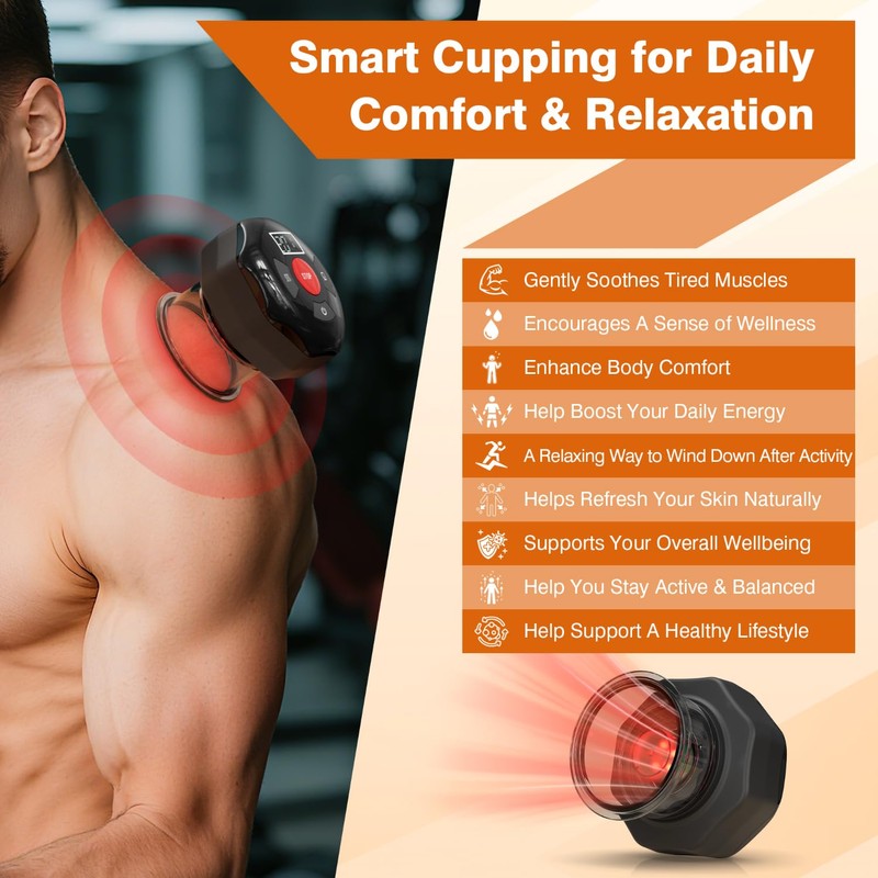 cotsoco Original 5-in-1 Cupping Kit for Massage Therapy, 20 Suction