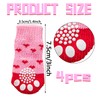 Anti Slip Dog Socks, 2 Pairs Pet Paw Protector, Adjustable