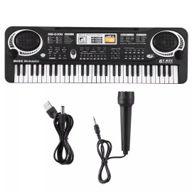 Kids 61 Key Electric Piano with Mic Digital Electronic Keyboard Xmas Gift C7W3