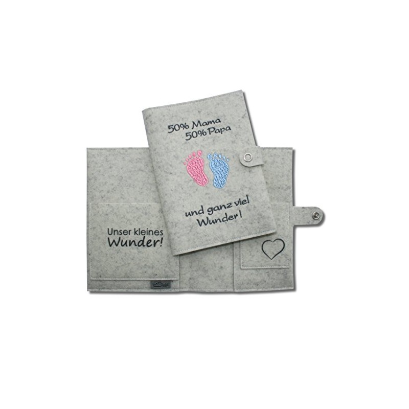 Maternity pass cover deluxe with extra compartments and closure, 100%