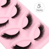 Kiusatig Eyelashes Natural Fox Eye Lashes Cat Eye Lashes Fluffy