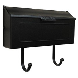 Special Lite Products SHH-1006-BLK Horizon Horizontal Mailbox, Black