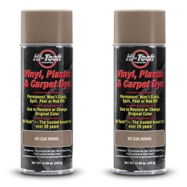 HI-TECH Vinyl, Plastic, Carpet Dye | Leather, Upholstery, Fabric Paint, Khaki (2 Pack)