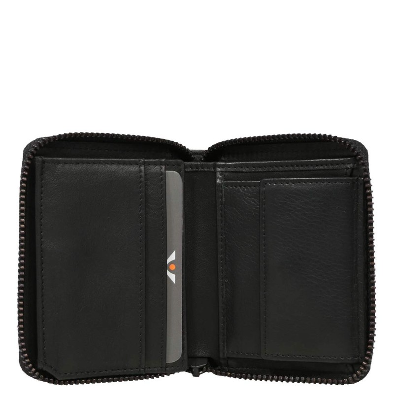 Voi Norma 70830 Women's Mini Wallet Leather Unisex, black