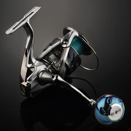 Gomexus T41 Reel Handle Knob, Titanium Daiwa Type S, Shimano Type A, Twin Power, Legalis Vanquish Handle, Replacement 1.6 inches (41 mm), Compatible with Spinning Reel and Bait Reel, Blue Fishing, Sea Fishing, Power Game