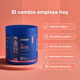 Birdman Myo Inositol 2000 mg | Suplemento Premium | Fórmula Limpia Sin Aditivos | Cápsula Vegana | Esencia Refrescante | Suplemento Alimenticio de Alta Calidad | 60 Porciones | 180 Cápsulas