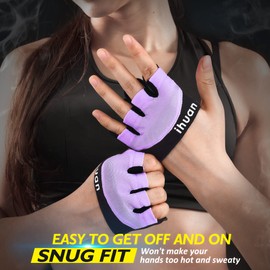 ihuan New Weight Lifwting Gym Workout Gloves Men & Women, Partial Glove Just for The Calluses Spots, Great for Weightlifting, Exercise, Training, Fitness