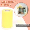 Tanstic 1Pc Light Yellow Tulle Fabric Roll, 6 Inch x