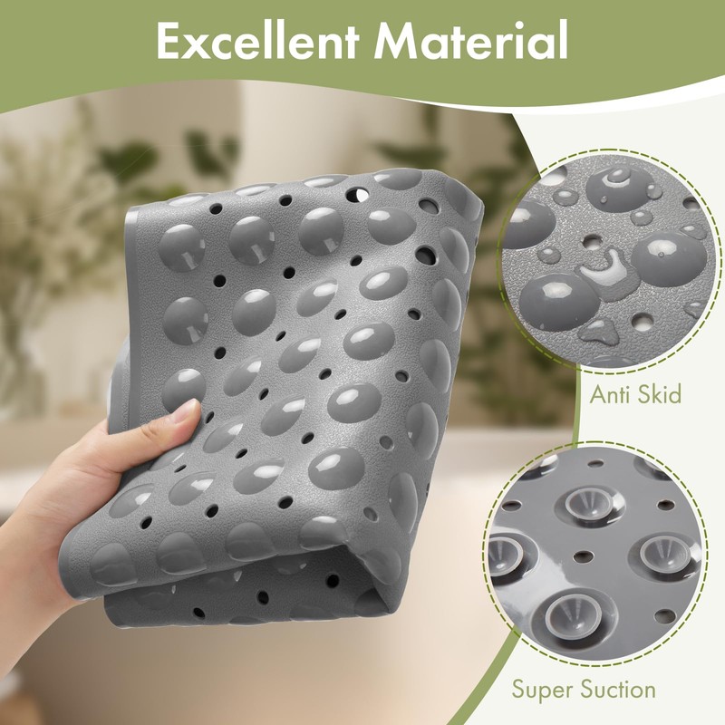 AmazerBath Shower Mat Non Slip 40 x 16 Inches, Shower