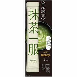 bakubuy.com AGF Blendy Matcha Milk Ippuku 40g x3PK Instant Green Tea Latte ブレンディ 抹茶一服 ミルク少々
