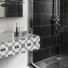 20PCS Ceramic Tile Sticker Waterproof Non Slip Wall Floor Sticker