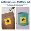 Avery Printable Square Labels with Sure Feed Technology, 2-1/2" x
