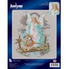 Janlynn Cross Stitch Kit, 8.125-Inch by 7-1/2-Inch, Guardian Angel,White