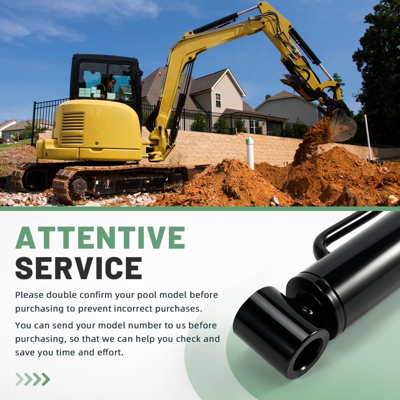 VORGENS Mini Excavator Thumb Cylinder, Hydraulic Cylinder 25mm/0.98in, Compatible with