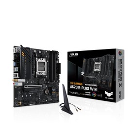 ASUS TUF Gaming A620M-PLUS(WiFi) AMD AM5 (Ryzen 7000) microATX Gaming Motherboard(DDR5,PCIe 4.0,2xM.2 Slots,2.5Gb LAN,Wi-Fi6,2xDisplayPort,HDMI,Front USB 3.2 Gen 1 Type-C,BIOS Flashback,M.2 Q-Latch)