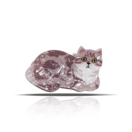 Fun Hair Clips,Funny Cute Gray Cat Claw Clips, Adorable Cat Unique Cartoon Acrylic Hair Clip Artistic Hair Accessories for Women and Girls