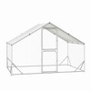 Large Metal Chicken Coop, Chicken Runs for Yard with Cover,