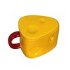 Ceramic Mug Cute Cheese Shape Fashionable Multifunctional Tea Cup with