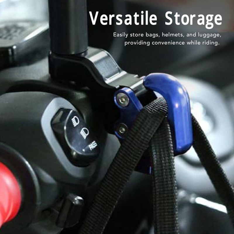 Motorcycle Luggage Bag Hook Hanger 10.5mm Aluminum Alloy Versatile Secure
