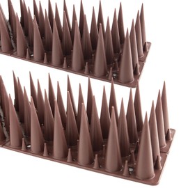 DY.2ten Bird Spikes, 11.8in Deterrent Spike, 10-Pack (9.8ft Total) Fence Spikes Bird for Outside to Keep Bird Squirrel Raccoon Pigeon Cat Away and Keep Birds from Building Nest, Easy to Install