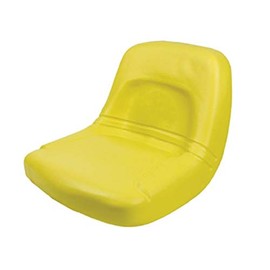 Replacement for Seat High-Back Steel Pan Style 18" Wide - Yellow Farmer Bob's Parts 155000YE