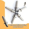 VrotQyn 8pc Trekking Pole Tips, Tungsten Steel Cane Walking Stick