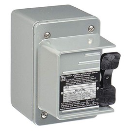 SCHNEIDER ELECTRIC 2510FW1 277-Vac Manual Starter Fplus Options, Black