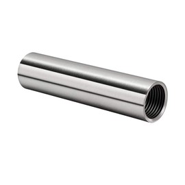 Quickun 304 Stainless Steel Pipe Coupling Fitting, 1/2" x 1/2" Female Pipe Coupler Connector Adapter Fitting (4" Length)