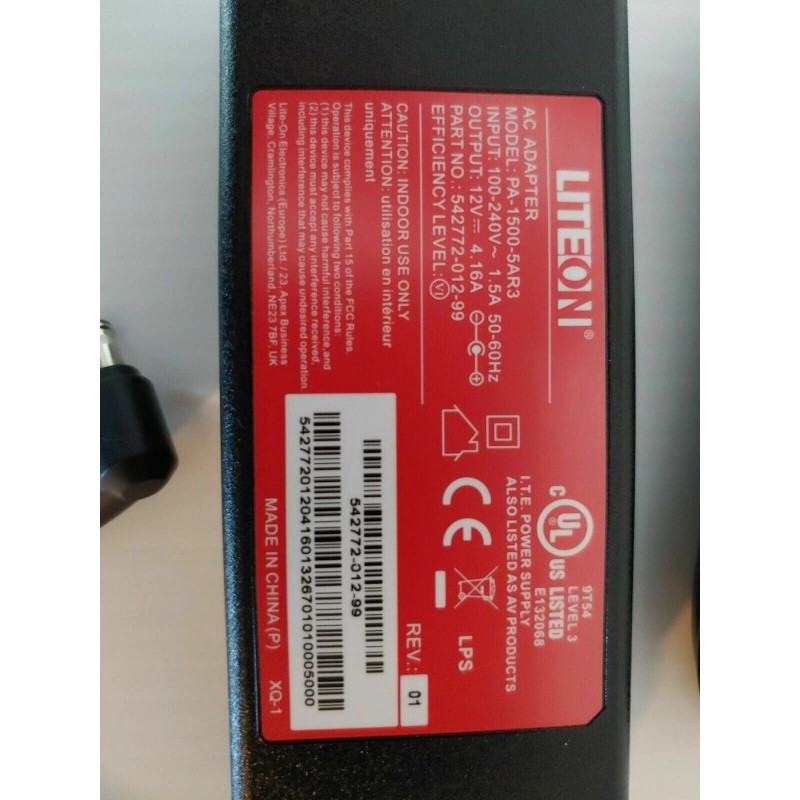 Lite-On Genuine LiteOn AC Adapter PA-1500-1M06 542772-006-00 12V 4.16A