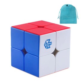 Kancharo GAN251 M Leap UV Version Stickerless Magnetic Speed Cube 2x2 with Pouch, Genuine Product
