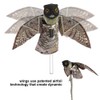 Pilipane Lifelike, Wild Owl with Movable Wings, Effective Scarecrow for