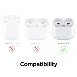 Silicone Protective Case for Airpods 3 Gen: AIYAAIYA 3D Cartoon Cute Night Evil Creative Appearance Fun Waterproof Shockproof for Airpod 3 Generation Wireless Headset Charging Box Cover with Keychain