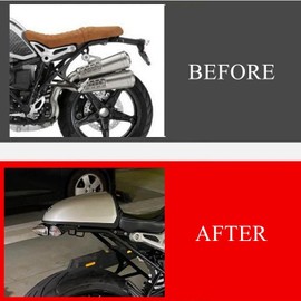 LED Rear Indicator Turn Signal Plug and Play Blinker Rear Tail Tidy Fender Eliminator Number Plate Holder Compatible with R NineT/Pure 2014-2023 (Turn Signal No.2)