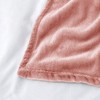 MOONLIGHT20015 Fleece Blanket Throws for Sofas - 400 GSM Pink