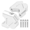 KIMISS 2Pcs Aluminum Alloy Motorcycle Handlebar Riser Handlebar Clamp Mount