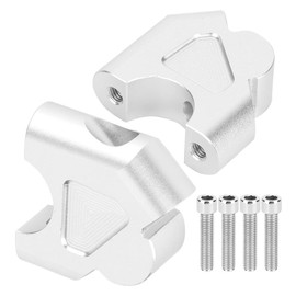 KIMISS 2Pcs Aluminum Alloy Motorcycle Handlebar Riser Handlebar Clamp Mount Adapter