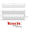 KOCH #113 Rustproof Flavour Bar W-Shape for Burnhard FAT FRED