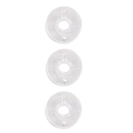 SINGER 06542 Class 15J Bobbins, Transparent, 3-Count