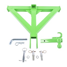 3mm Heavy-Duty 3-Point Quick Hitch 2" Towing Ball & Drawbar Attachment Replacement for All Category 1 GELUOXI