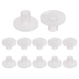 QUARKZMAN Pack of 12 Flanged Plain Bearings Plastic Bushings 4 mm Bore x 6.1 mm Outer Diameter x 8.6 mm Length Nylon Bushings, White