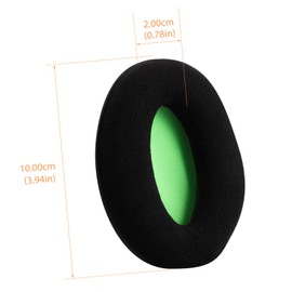 TEHAUX 2pcs Headset Sponge Pads Comfortable Protective Cover for Khx Hscp Cloud Ii Headphones Durable Memory Ear Pads Noise Blocking Surface
