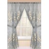 Popular Bath 950373 Bloomfield, Window Curtain, Grey