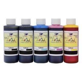 InkOwl Refill Kit Replacement for Canon iPF670, iPF670E, iPF680, iPF685, iPF770, iPF780, iPF785, iPF830, iPF840, iPF850 (PFI-007/107/207/307/707) - 5x120ml USA-Made Ink
