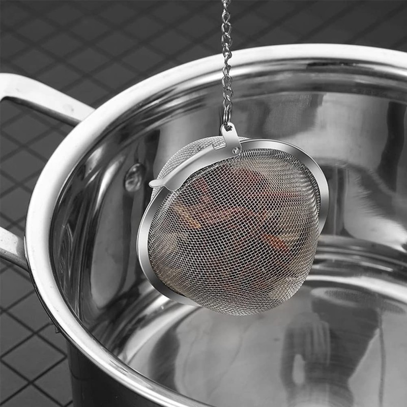 Tea Infuser, Tea Infuser, Tea Ball with Chain, 6 Pieces