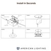 American Lighting LED Downlight 2 Inch Round 5CCT Selectable White