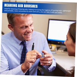 Baluue 5pcs U-shaped Hook Cleaning Brush Cleaning Tools for Hearing and Earphones Gentle Touch for Safe for Ear Wax and Skin Debris Removal