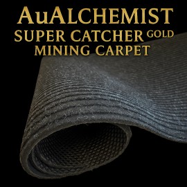 AuAlchemist Ribbed Super Catcher Gold mining Carpet for sluice Box 10 x 36