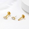 KaseStyle G23 Titanium Threadless Push-in Labret Lip Monroe Tragus Earrings