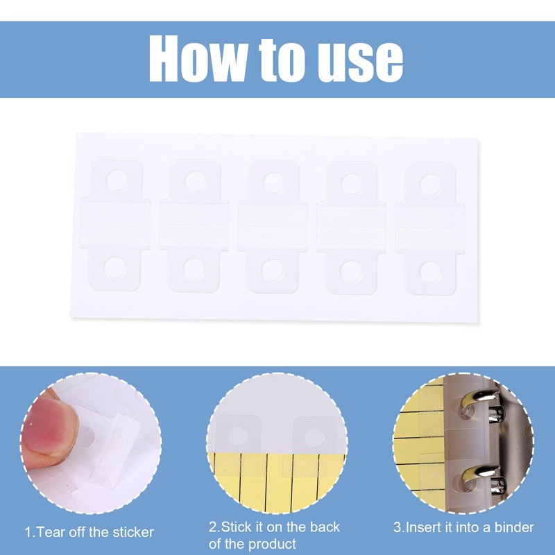300pcs Clear Self Adhesive Hang Tabs, Round Sticky Hanging Tabs